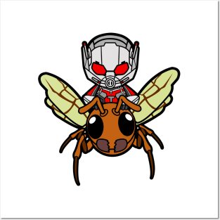 Antman riding Ant Posters and Art